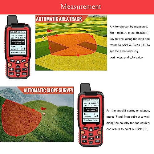 Dispositivo GPS de mano para topografía y navegación precisa, diseño antideslizante, ideal para bosques, tierras agrícolas, montañas, minas y zonas de lago