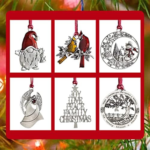 Pipihome Merry Christmas Ornament, Christmas Tree Hanging Decor Xmas Tree Decoration Pendant Santa Claus Snowman Angel Pendant for Christmas Tree Home Decor (Life Tree)