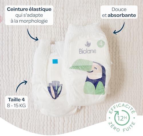 Biolane Couches Culottes Biolane Nature (Couches culottes - Taille 4 à 6), vue 2