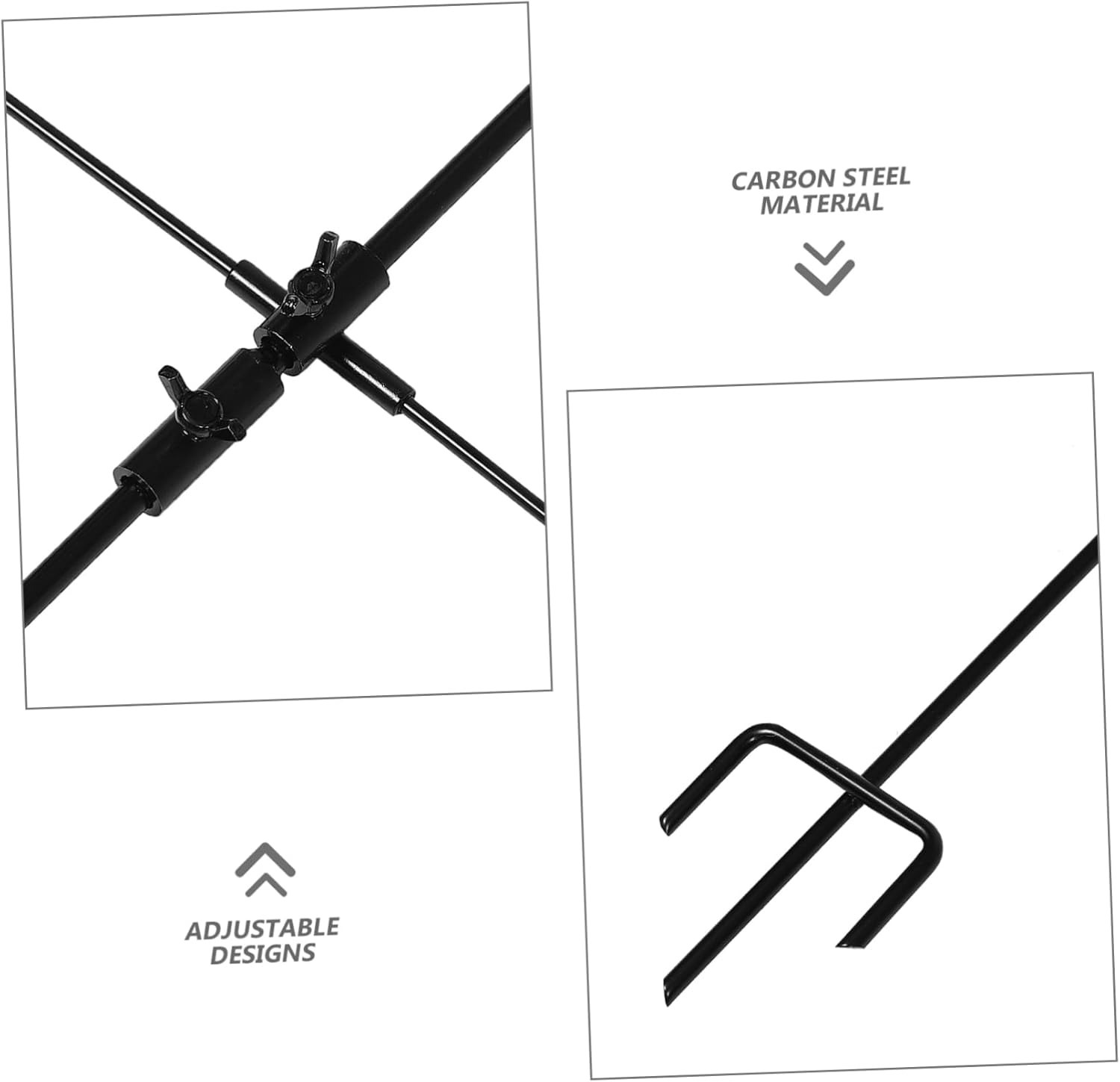 SUPVOX Adjustable Metal Stand Enhanced Durability for Outdoor Ranges Holder Adjustable Height and Angles for Backyard Practice and Shooting Training