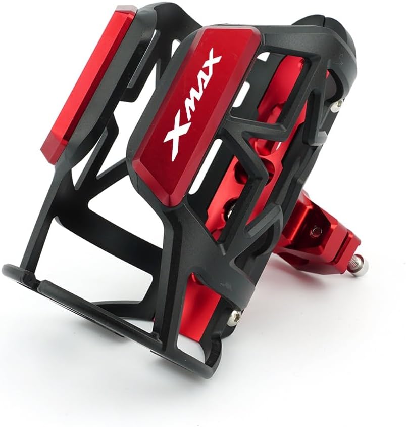 for Yama&ha Xmax 125 250 300 400 2018-2022 Motorcycle Beverage Water Bottle Cage Drink Coffee Cup Holder Wate Drink Cup Holder CNC Accessories Drink Holder(Red)