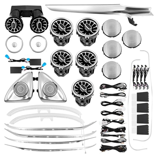 VANPERT Ambient Lighting Kit 64 Colors Compatible with Mercedes-Benz GLC X253 2015-2022 Without OBD Tool