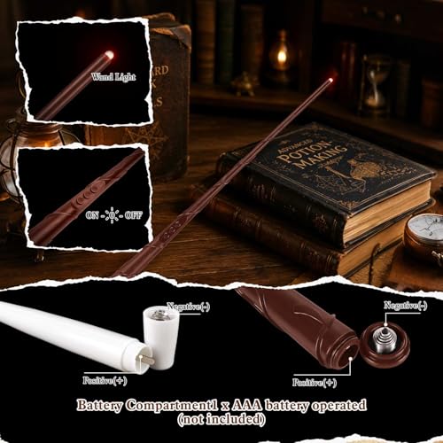 Image of Floating Candles with Magic Wand Remote, 12 Pack LED Taper Candles Flickering Warm Light, Hanging Candles with 12 Hooks, Fishing Line & Glue Dots, Halloween Christmas Decorations for Home Party