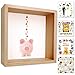 Produktbild rnairni Hölzern Bilderrahmen Kind Spardose, Transparent Sparbüchse 8 Designs zur Auswahl, Benutzerdefinierte Foto Piggy Bank, Motiv Sparschwein Benutzt für Geld sparen, Hochzeit, Geburtstag, Reise