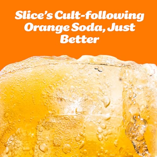 Image of Slice Healthy Soda, Orange, Prebiotic & Probiotic Soda Pop, 5g Fiber, 40 calories, 12 fl oz 12 Pack