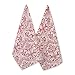 DII 100% Cotton, Everyday Basic Kitchen Dishtowel, Tea Towel, Drying, Damask Printed, 18 x 28" Set of 2- Tango Red
