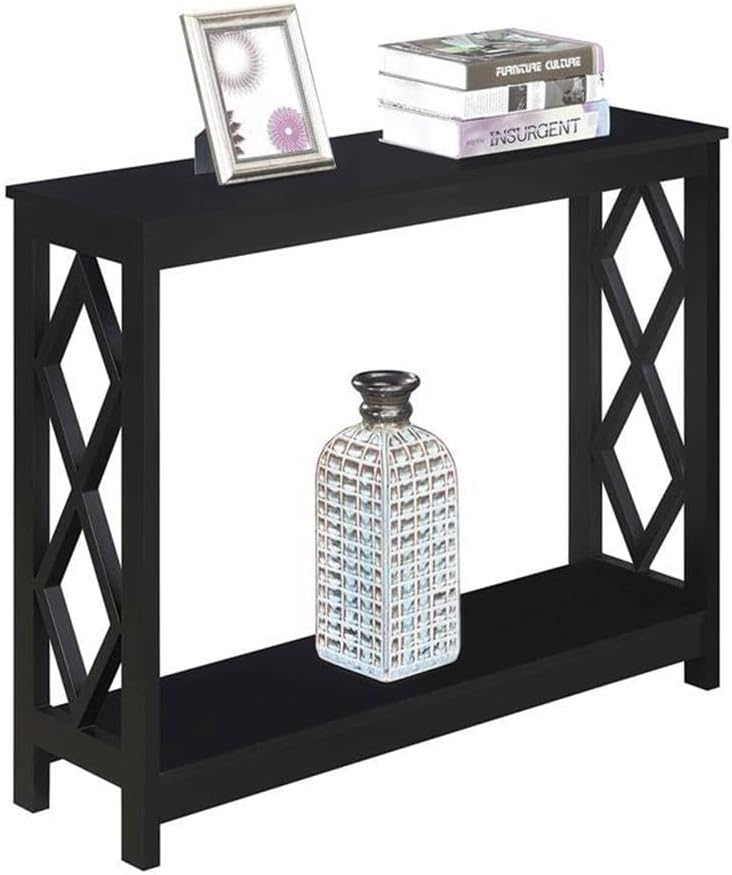 Convenience Concepts Diamond Console Table, Black