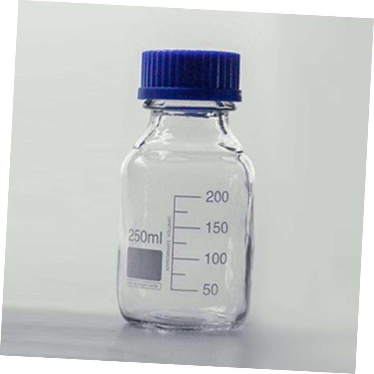 Boccette in Vetro per Campioni da Laboratorio, Bottiglia Graduata 250ml Linee di Misura, Set da 2 Pezzi per Conservazione e Miscelazione