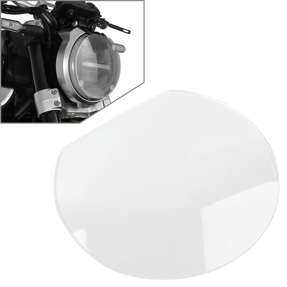 Cnfang4 Motorbike Headlight Lamp Shield Guard Screen Lens Protector Cover for HONDA CB650R CB1000R 18-2019 Acrylic Plastic Transparent