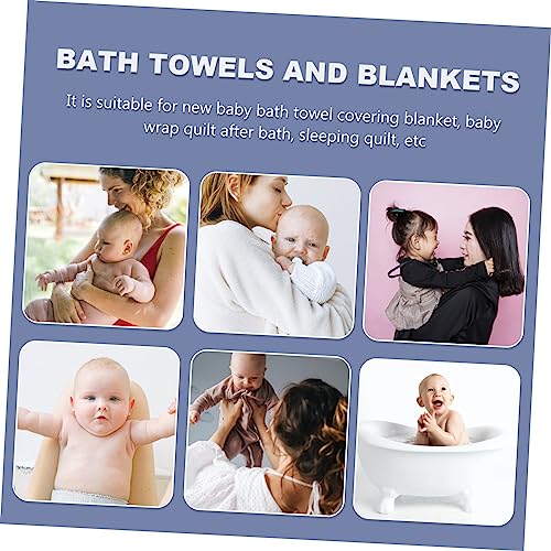 Alipis 1Pc Kinderen Gaas Badhanddoek Hooded Handdoeken Kids Hooded Towel Hooded Strandlaken Kleuterschool Deken Katoen Inbakeren Deken Hooded Handdoeken Voor Kinderen Badhanddoek Baby - Afbeelding 4