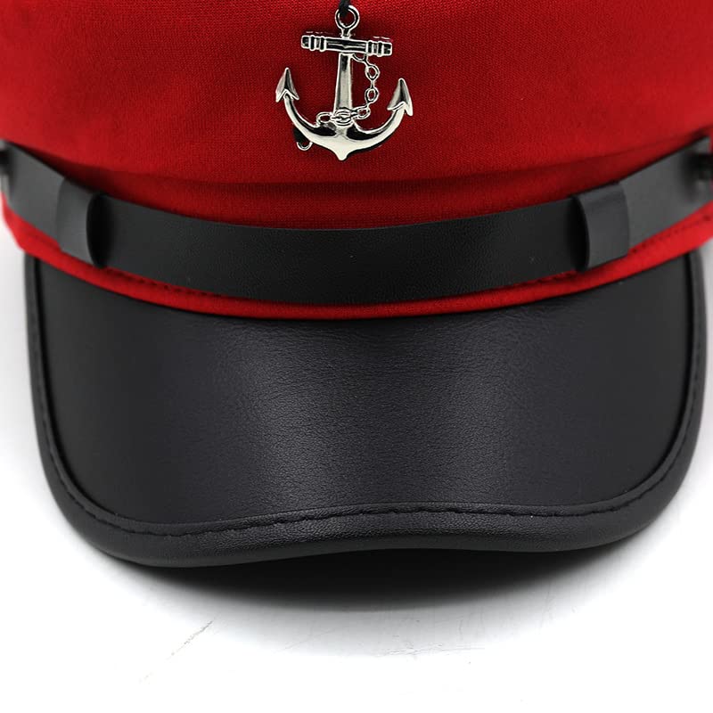 Image of Newsboy Cap for Women Beret Hat Vintage Military Sailor Captain Caps | Painter Ivy Peaked Flat Cap