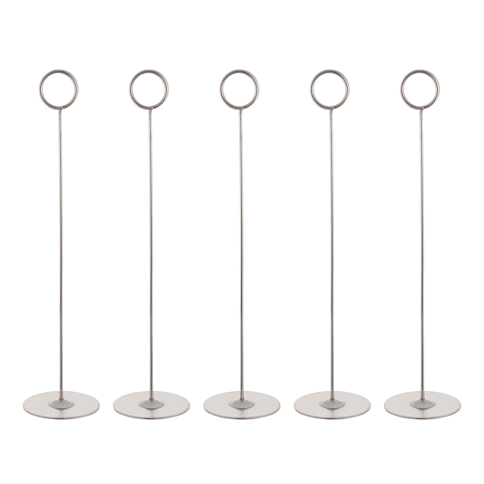 5pièces Porte-Carte INOX pour Mariage Support Numéros de Table Solides et Stables Porte-Cartes de Menu et Siège pour Décoration de Table Mariage