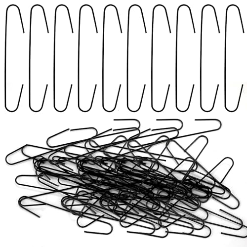 XIHIRCD 120pcs Christmas Ornament Hooks, 0.5x2.5 Inch Bendable Ornament Hangers Hooks Metal Hooks Christmas Tree Hangers Hooks for Christmas Decoration (Gold)