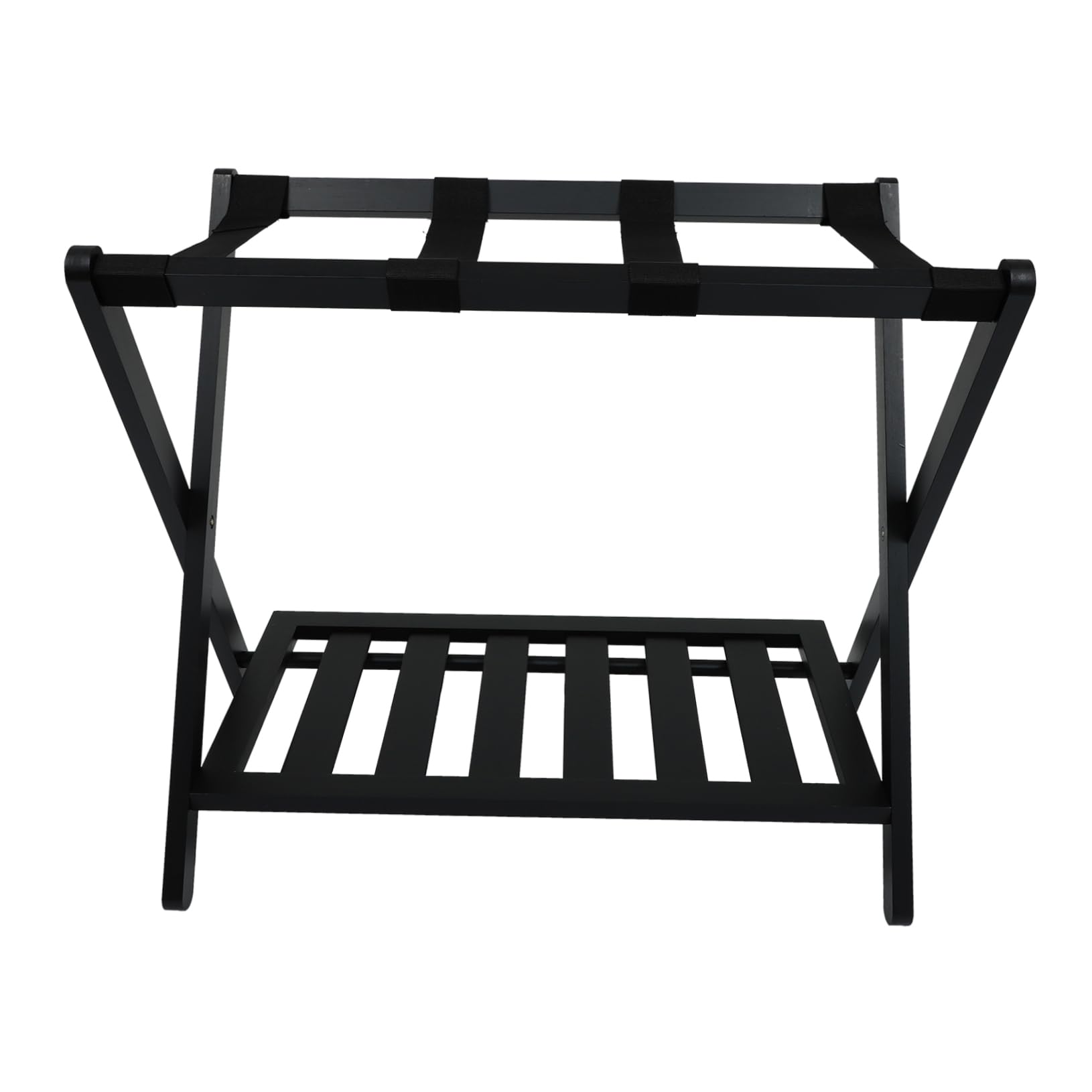 Porte-bagages étagère rangement chaussures bois noir pour armoire dressing