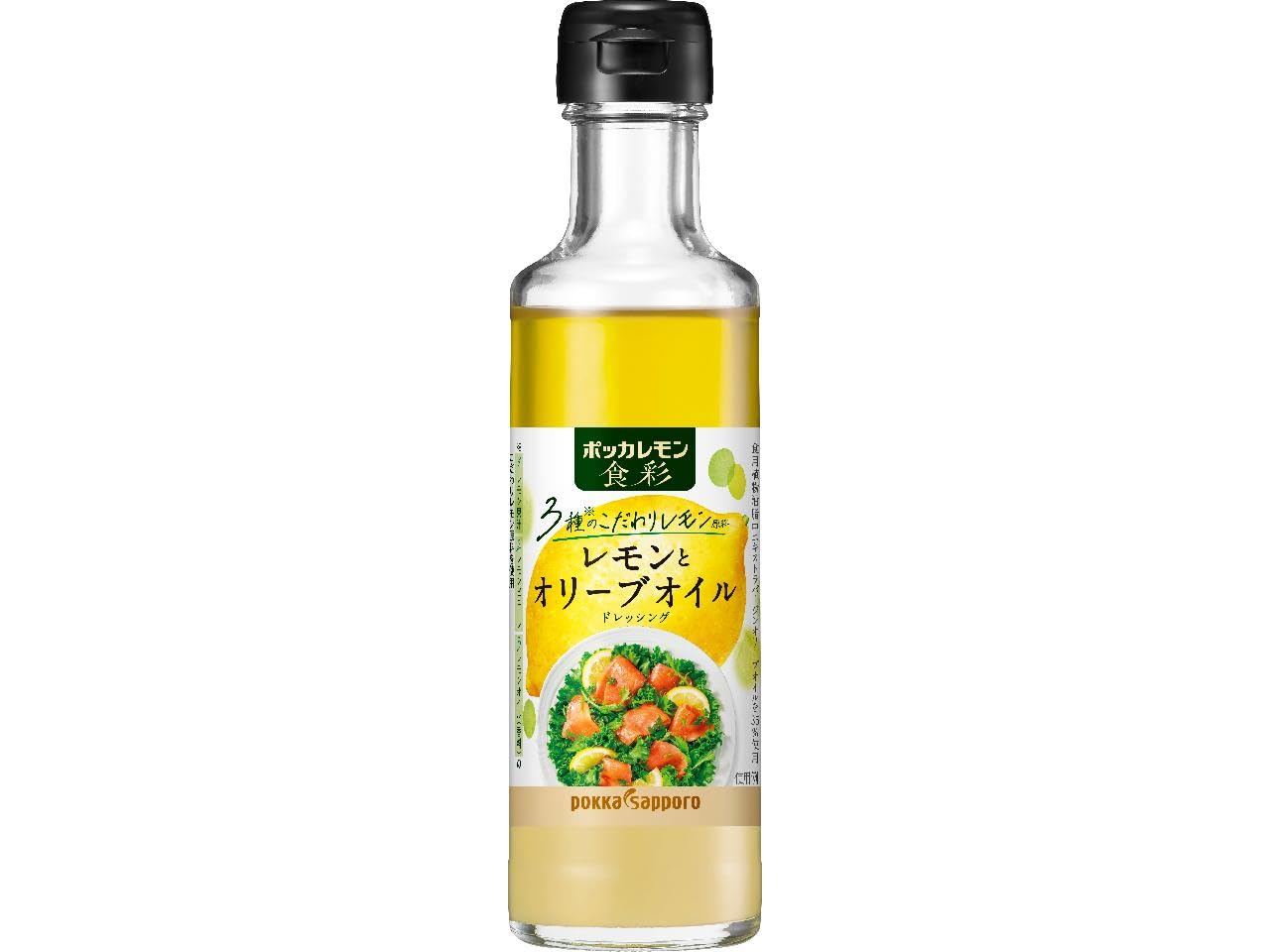 Amazon | ポッカレモン 食彩 レモンとオリーブオイル 180ml 瓶