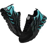Kezhiho Steel Toe Work Shoes for Men Lightweight Comfortable Slip Resistant Puncture Proof Safety Sh