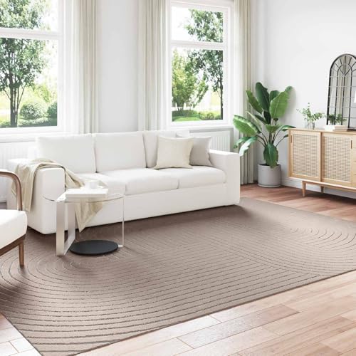 Tapis de salon lavable et antidérapant grand format en polyester robuste Palmeras - 3