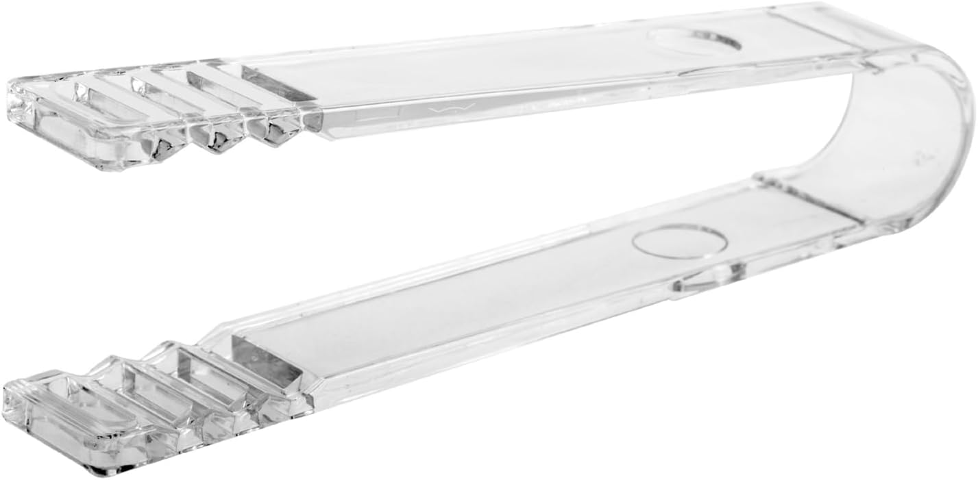 Food Grade Ice Cubes Tongs with Serrated Teeth for Beverage Service and Family Gatherings Rustproof Hygienic Shovel Transparency Cubes Tongs