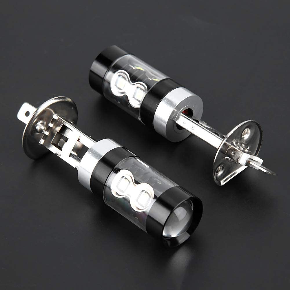 Kit 2 Ampoules LED H1 1800LM 6000K Blanc Pur 100W - Phares Antibrouillard Voiture