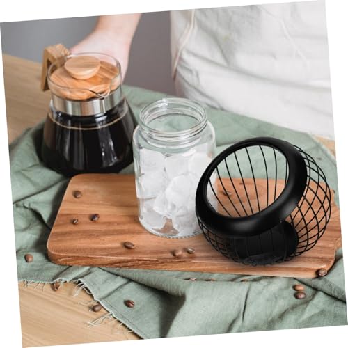 Cesta de almacenamiento de hierro negro: diseño sofisticado y estable para tu hogar 5