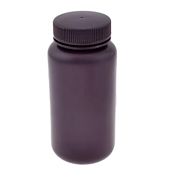 ELECTROPRIME Screw Cap Cover 500ml Liquid Chemicals Storage Reagent Bottle Brown