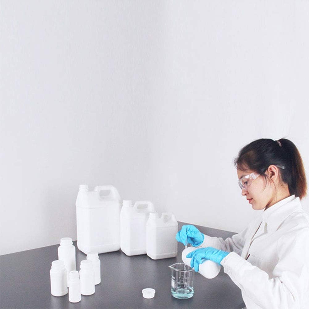 Fluorinated Bottle Empty Chemical Reagent Bottles Organic Packaging Container Food Grade, 1000ML Capacity, 50mm OD, Pack of 1