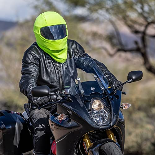 Headwind Green Fleece Helmet And Neck Cover For Motorcycle/Atv - Great For Dust Elimination, Winter Warmth Or Summer Breathability And Reducing Noise - Patent Pending #TOP7