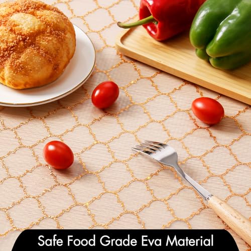 Image of Cooyes Shelf and Drawer Liners for Kitchen Cabinets, Non Adhesive Cabinet Liner, EVA Waterproof Durable Non-Slip Drawer Mats for Shelves, Fridge, Storage, Kitchen Cupboards - Modern Pattern
