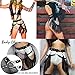 HUI GUO Women's Gothic Leather Tassel Body Leg Harness Garter Waist Belt Fringe Skirt for Music Festival Dance Party (Black), One Size