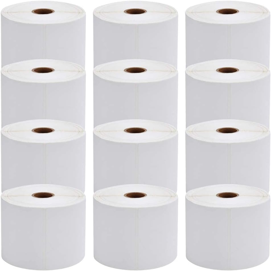Direct Thermal Shipping Labels Thermal Labels 4x6, 4 Rolls of 250/Roll Perforated