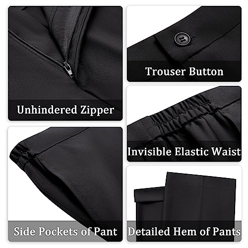 Women's 2 Piece Business Office Suit Lady Peaked Lapel Slim Fit One Button Blazer Jacket and Pants Set - Image 4