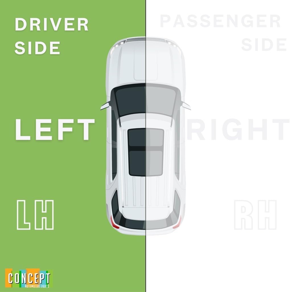 Headlight Assembly Compatible with Nissan 2024 Sentra S/SV Model Halogen with Bulbs Left Side/Driver Side Partslink: NI2502302 / OEM: 26060-6LY0A DOT/SAE Compliant