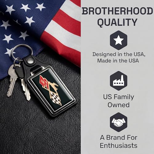 Image of Brotherhood Car Key Chain for Impala - Classic Models Keychain for Men and