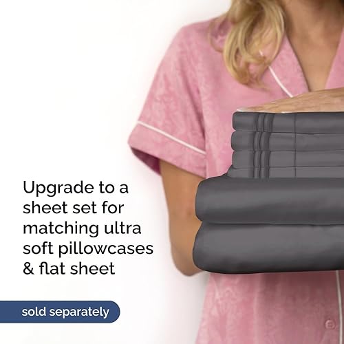 Miniatura 7 de Sábana bajera ajustable de algodón extra profunda de 400 hilos, tamaño matrimonial, sábana bajera individual de lujo para hotel, se adapta