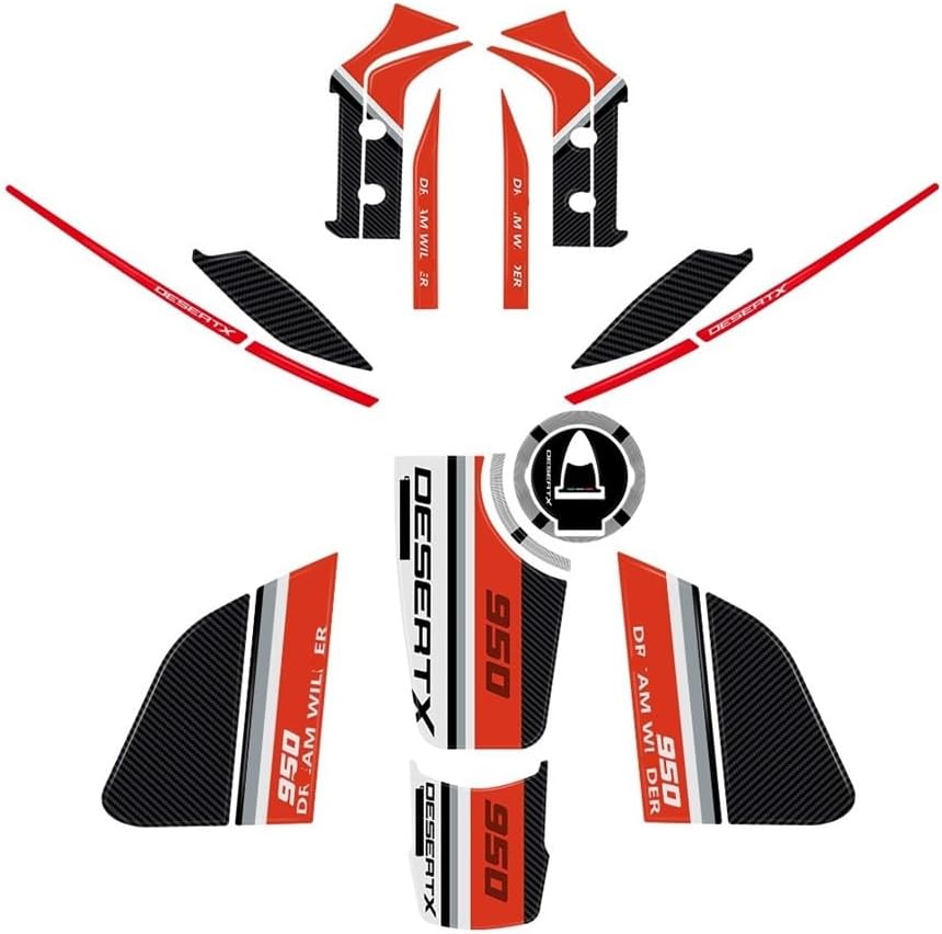 Tank Traction Pad for for DesertX for Desert X 2022 2023 Motorcycle Epoxy Resin Sticker Tank Pad Protection Kit