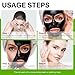 AOPEIBOTO Charcoal Peel Off Face Mask, Blackhead Remover Mask, Black Mask Peel Off for Nose, Deep Cleansing Face Proes, Dirts and Oil for Women & Men, 120g/4.23fl.oz