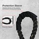 ZENY Exercise Battle Rope 1.5/2 Inch Diameter 30ft/40ft/50ft Length Poly Dacron Workout Exercise Training Rope Core Strength Muscles Building Conditioning Rope Home Gym Equipment - Image 3