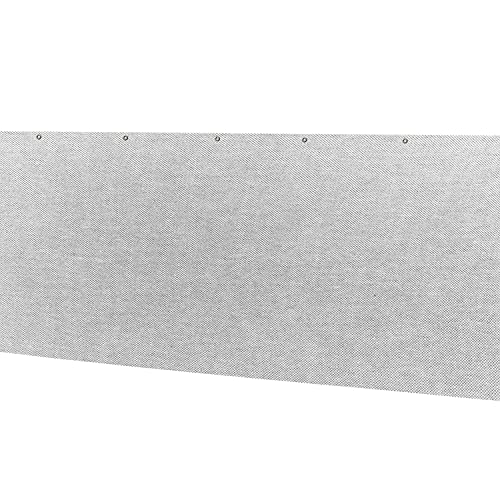 Balkon Sichtschutz - 6 Meter - 90 cm hoch - Balkonverkleidung grau - Balkon Bespannung atmungsaktiv
