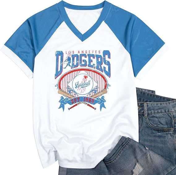 Baseball Shirts for Women Game Day Sports Fan Tshirts Baseball Mama Oversized Printed Tees Short Sleeve Top - Image 4