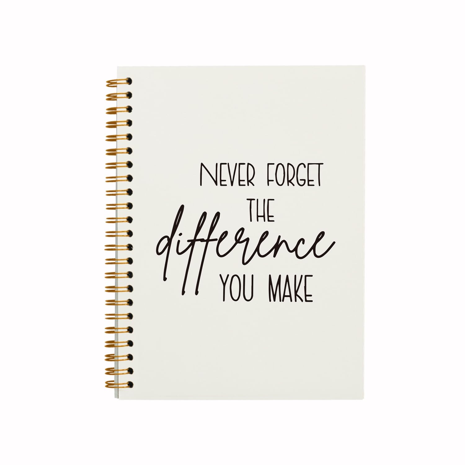 QUICQOD Inspiratioanl Taccuino per lavoro, ufficio, scuola, studenti, insegnanti, colleghi, con copertina rigida positiva, 14 x 20 cm
