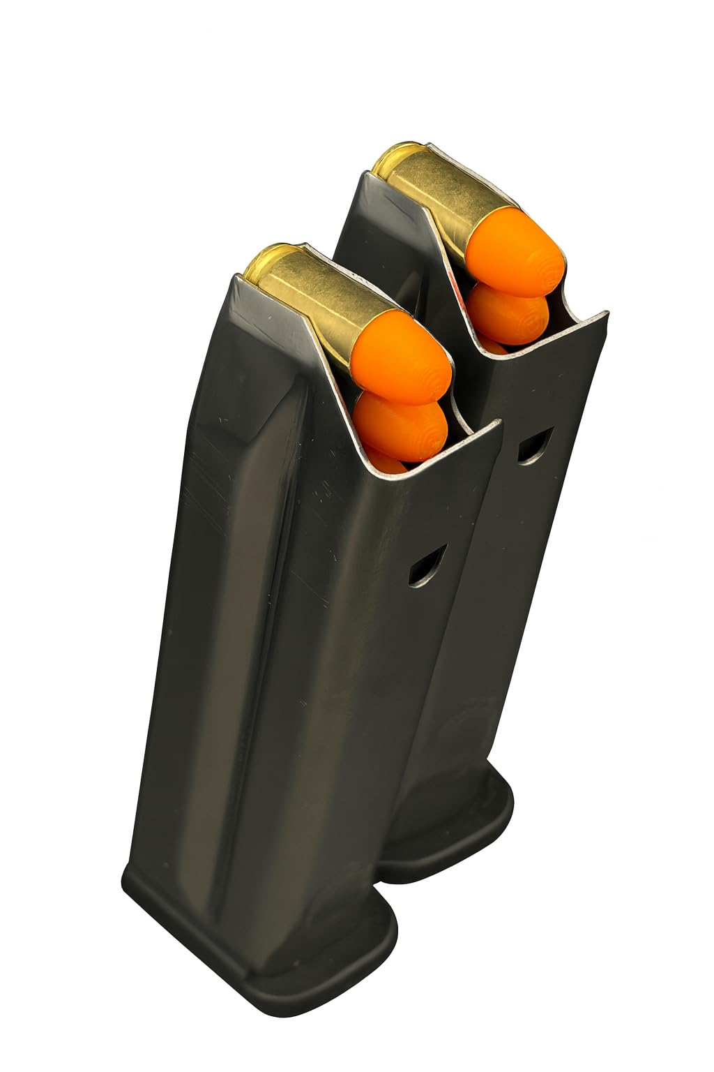 Ciuccio rotondo in ottone, 9 mm, con tappo a scatto, armi da fuoco a secco, munizioni per allenamento – Made in USA (confezione da 5)