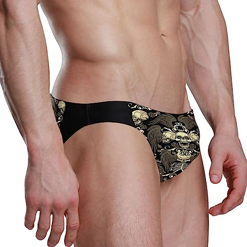 Poeticcity Men's Boxer Brief, Underwear Board Shorts Trunks Thong Swimwear Bikini(S-3XL)3