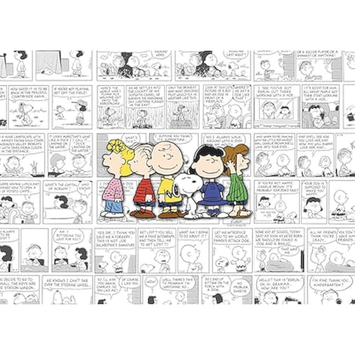 Imán rectangular para nevera estilo The Peanuts Gang miniatura 2
