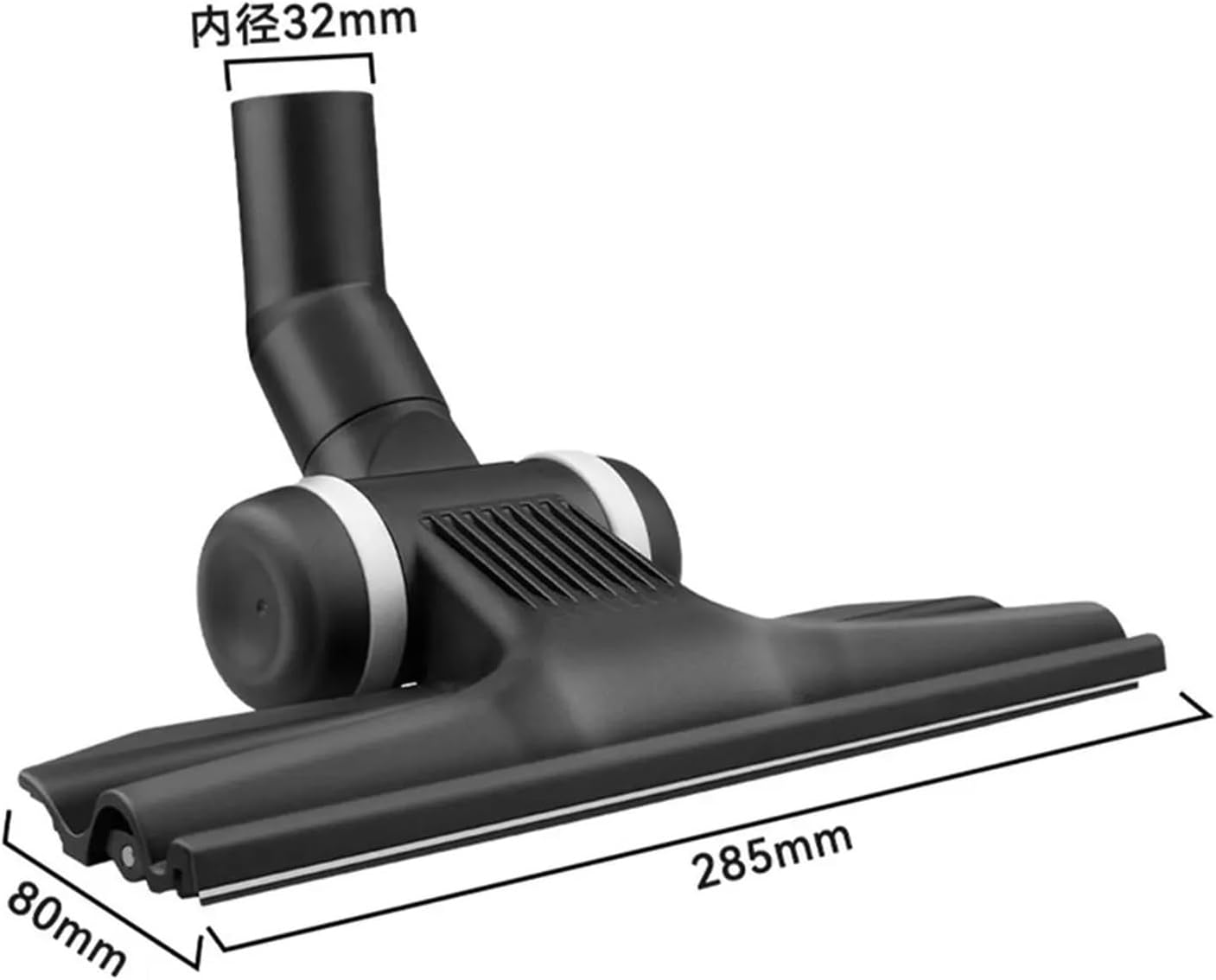 Universal Replacement Brush 1 1/4inch 32Mm Vacuum Cleaner Brush Head Ultra-Thin With Wheel Crevice Tool