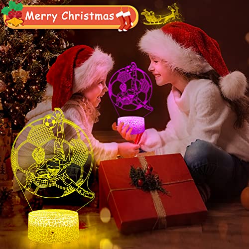 Yaomylt Soccer Night Light For Kids Soccer Gifts 16 Colors Changing With Remote &Touch Control Boys Room Decor Football Lamp Table Light As Birthday Christmas Gifts For Boys Girls Sports Fans #TOP6