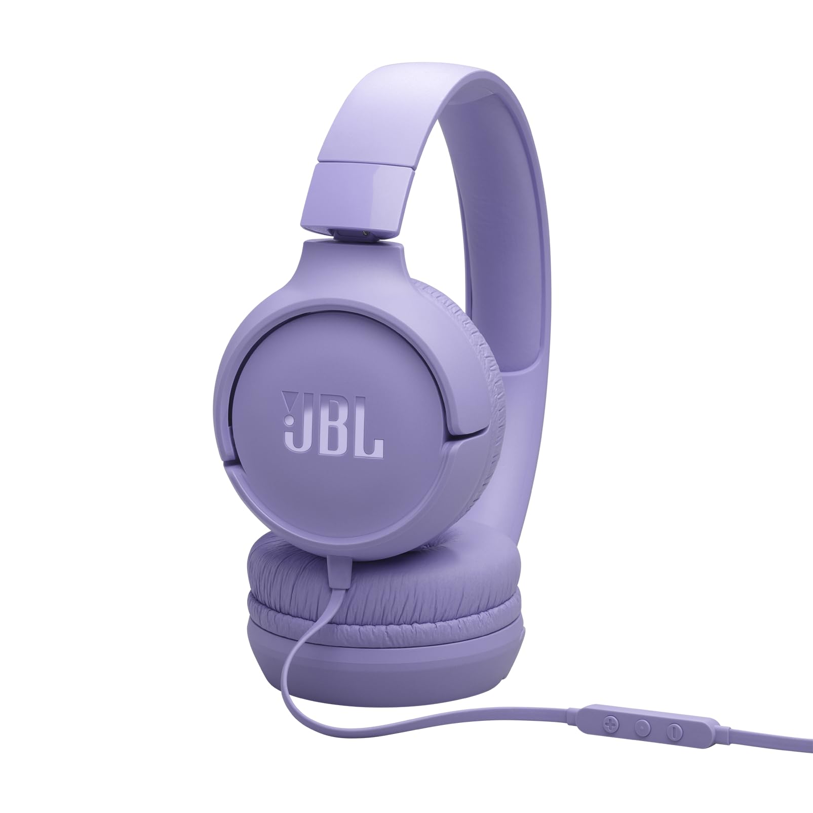 JBL Tune 520 C Cuffie con Filo On Ear, Microfono, Suono JBL Pure Bass, Preimpostazioni EQ, Connettività USB Tipo C, Design Pieghevole e Cavo Anti-Groviglio, Viola