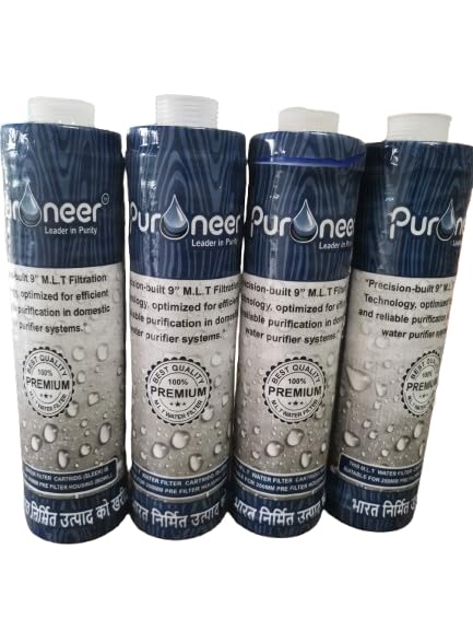 9 INCH Pre Filter Carbon Filter Cartridge Suitable for All Types of Water Purifier | MLT Candle|Suitable for aquaguard/livpure/LG Water Purifier 9" Pre Filter (Pack of 4)-image-23