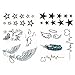 Produktbild Oblique-Unique® 34 temporäre Tattoos Sterne Heartbeat Flügel Schmetterlinge Teufel Engel