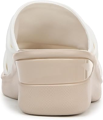 Bzees For Lifestride Women's Serenade Slide Wedge Sandal, White, 6 M US