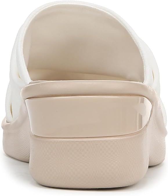 Bzees For Lifestride Women's Serenade Slide Wedge Sandal, White, 6 M US